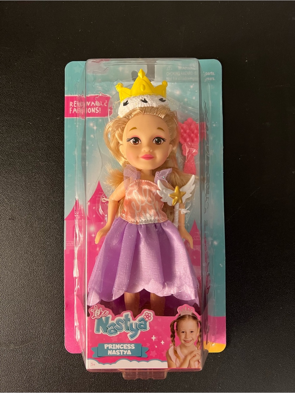 Play Like Nastya Fashion 8" Doll Princes Crown Jazwares New